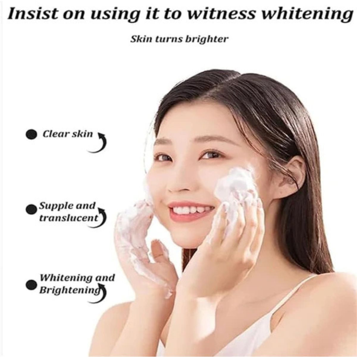 Cuishifan Facial Cleanser – Hydrating & Whitening Foaming Face Wash for All Skin Types (UAE)