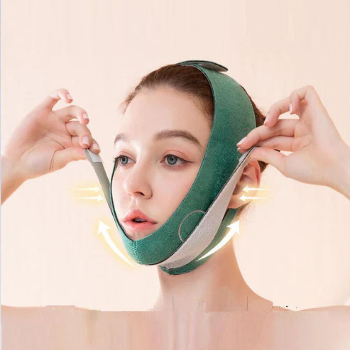 Face-shaping tool mask – Small V face bandage front view
