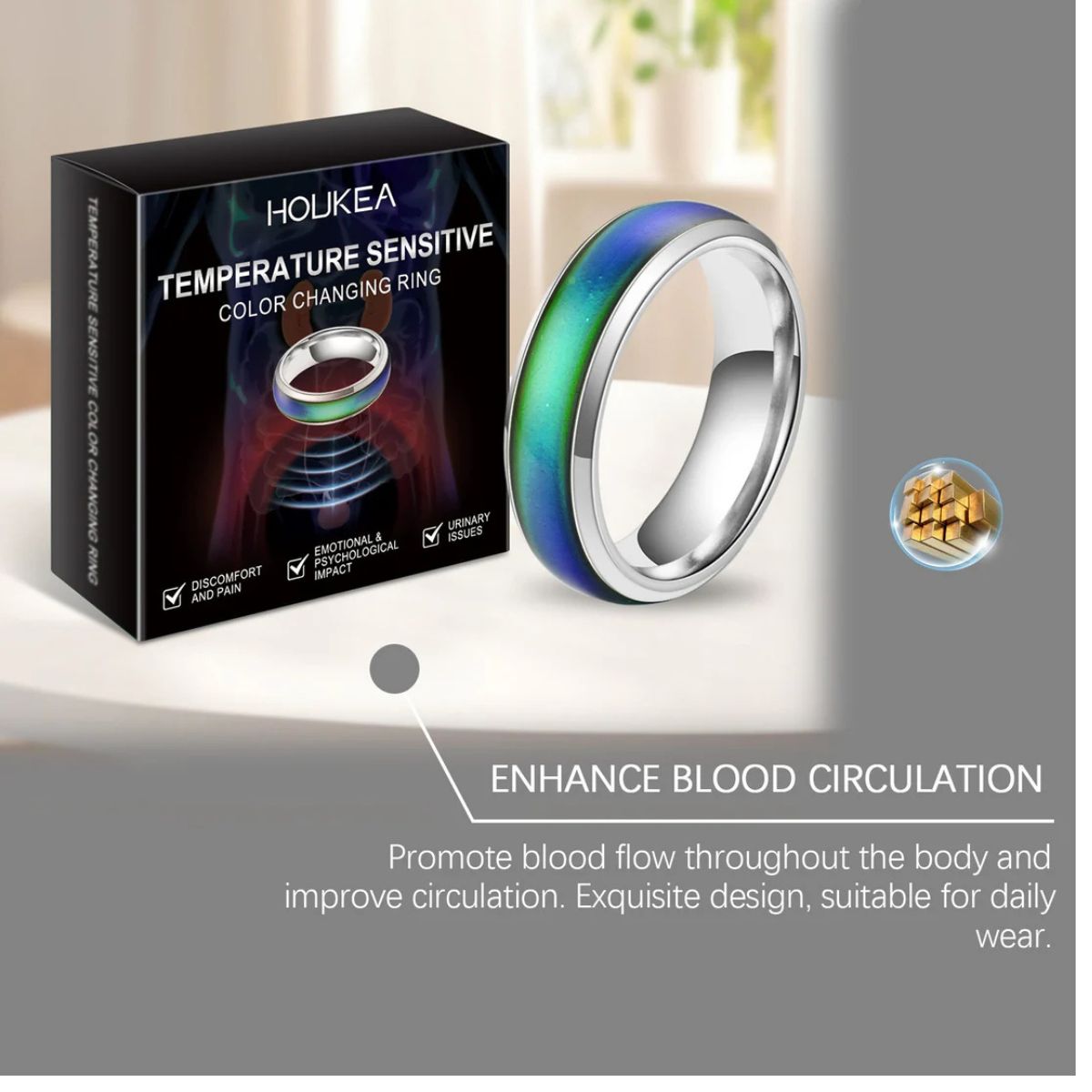 Men’s color changing ring – copper alloy fashion accessory