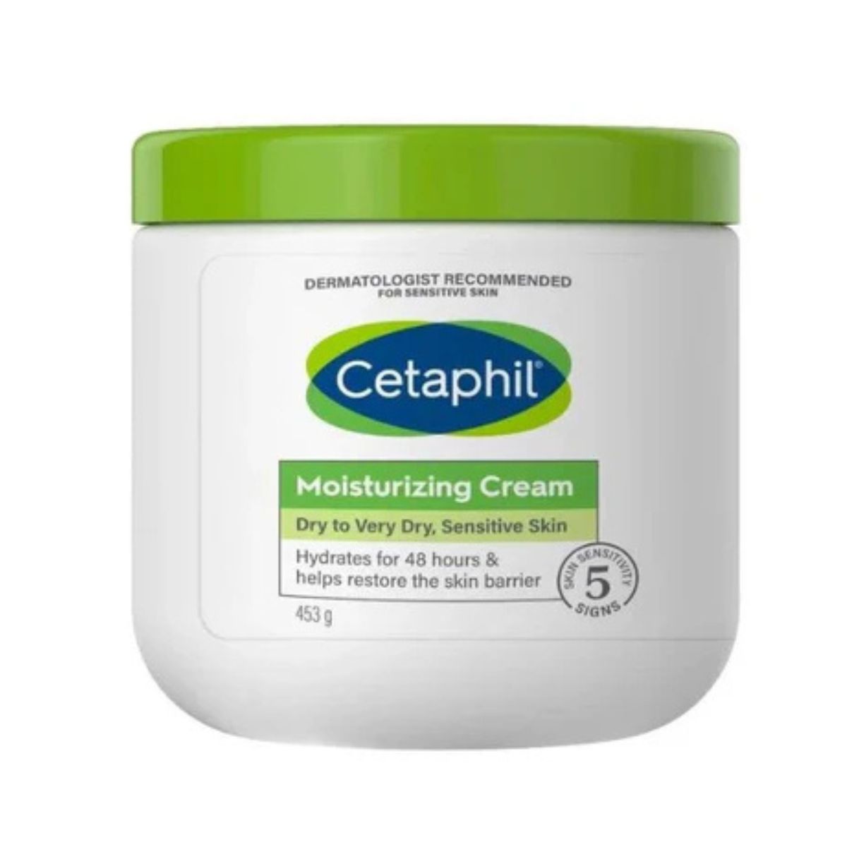 Cream for sensitive skin – fragrance-free, hypoallergenic, dermatologist-tested 453g