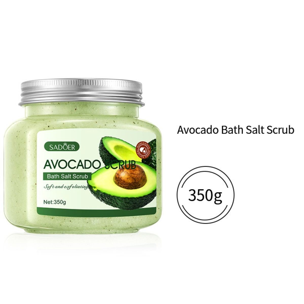 Fruit Bath Salt Scrub Cream – Exfoliating Body Care 350g