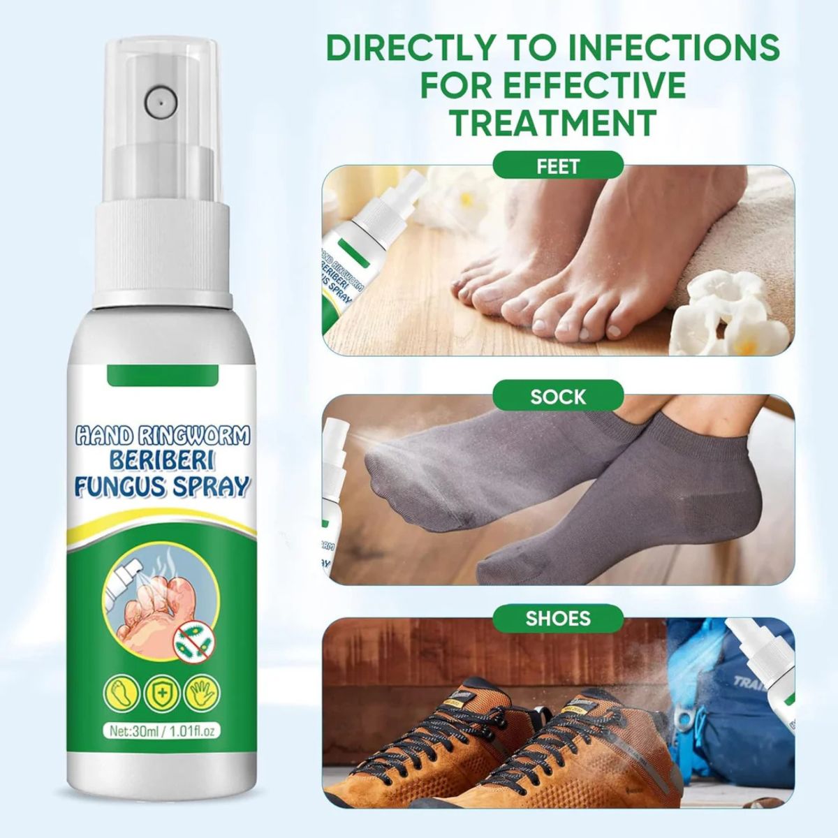 Hand Ringworm Beriberi Fungus Spray (Original) – 30ml