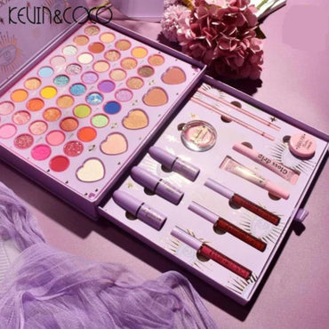 Kevin & Coco - All-in-One Makeup Palette (Original) | Eyeshadow, Blush, Highlighter & Contour