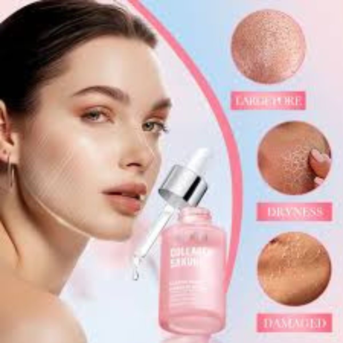 Sadoer Collagen Sakura Skincare Set – Lotion, Serum & Cream