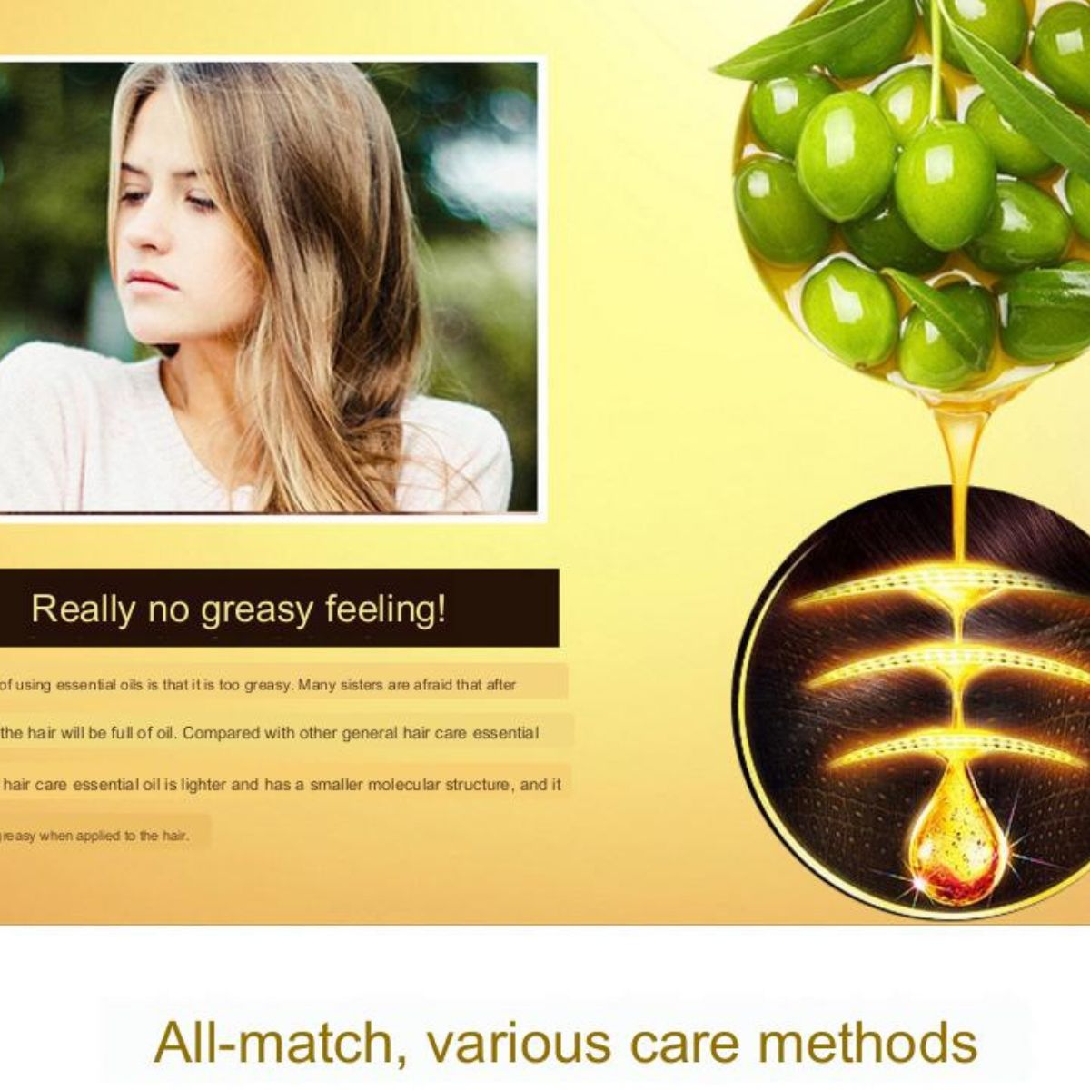 Hair Care Essential Oil – Lightweight nourishing treatment for smooth, shiny, and healthy hair