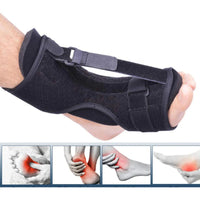 Plantar fasciitis night splint foot orthosis brace black adjustable