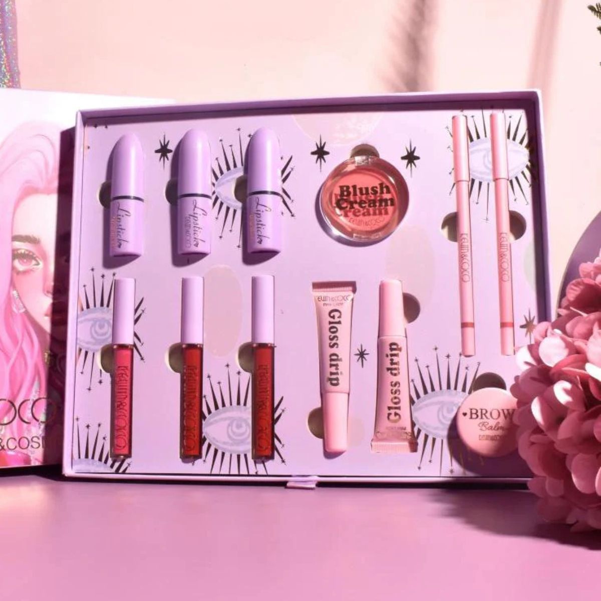 Kevin & Coco - All-in-One Makeup Palette (Original) | Eyeshadow, Blush, Highlighter & Contour