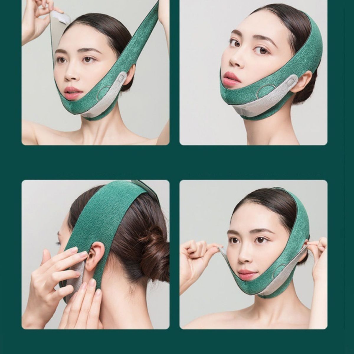 Face-shaping tool mask – Small V face bandage front view