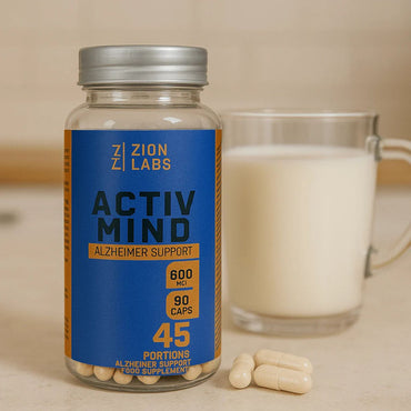 Zion Labs Activ Mind – brain, memory & Alzheimer support, 600mg 90 capsules