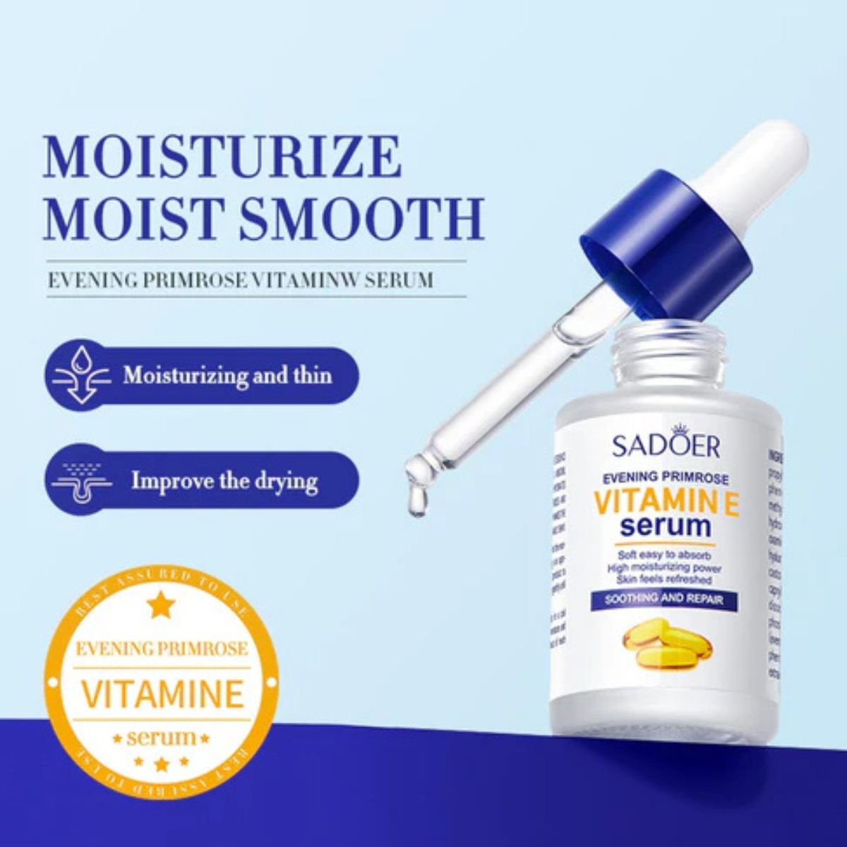 Sadoer Vitamin E Facial Cleanser – Nourishing & Brightening Daily Face Wash (UAE)