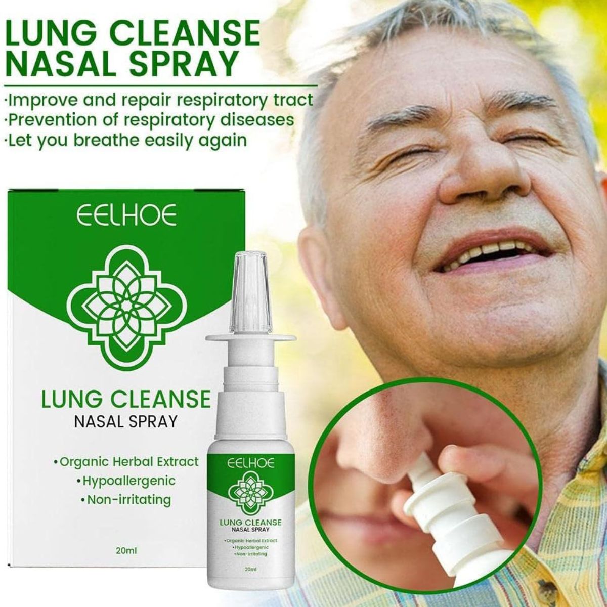 Ellehoe Nasal Spray – Lung & Sinus Cleanse (20ml)