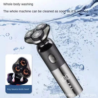 Rechargeable men’s razor with washable head