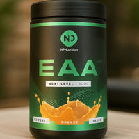 NPNutrition EAA Orange (Vegan) – Essential Amino Acids for Muscle Growth & Recovery (500g | 50 Servings)