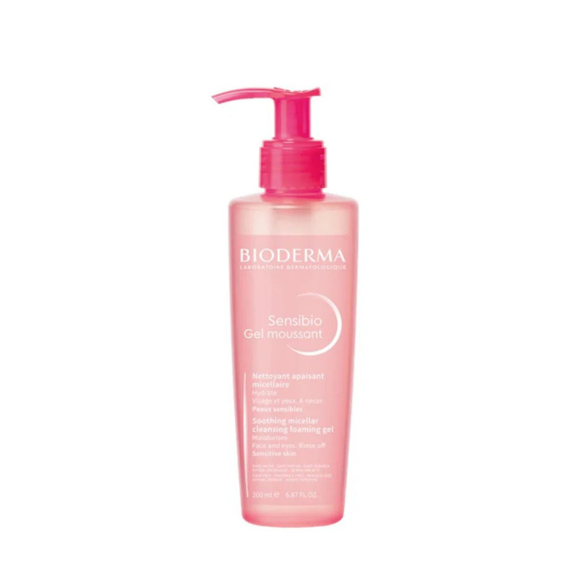Bioderma Sensibio Gel Moussant – gentle cleansing, hydrating, hypoallergenic, fragrance-free 200ml
