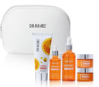 Dr Rashel Vitamin C Skin Care Set – 5-Piece Facial Kit with Jade Roller