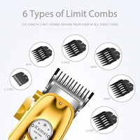 Cordless hair clipper for men with LED display