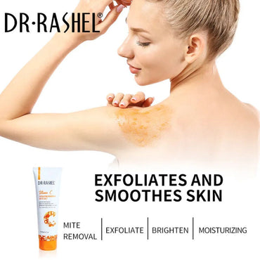 Dr Rashel Vitamin C exfoliating and nourishing bath salt 400g for smooth, glowing skin with Epsom salt for relaxation and detox"